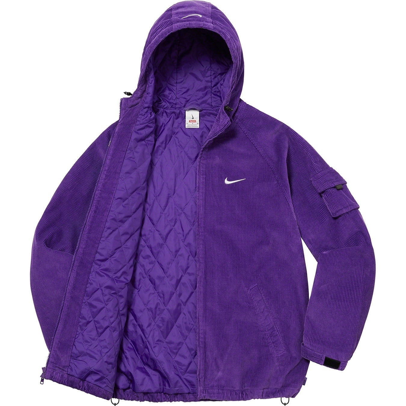 Supreme®/Nike® Arc Corduroy Hooded Jacket view 2